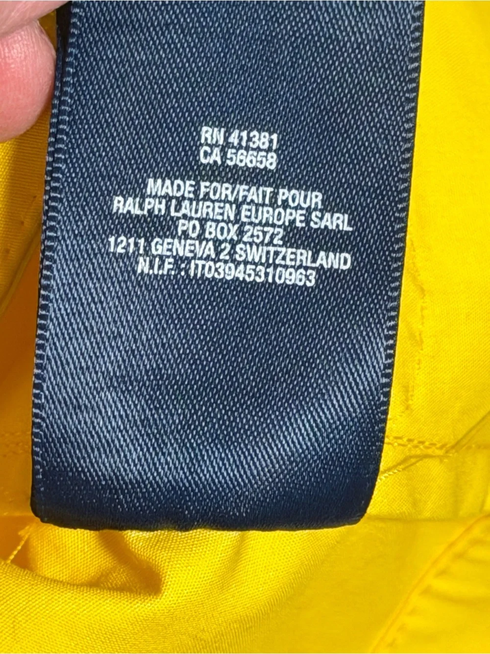 Ralph Lauren Girls Yellow Hooded Raincoat Jacket 4T Cotton Button Front Hood